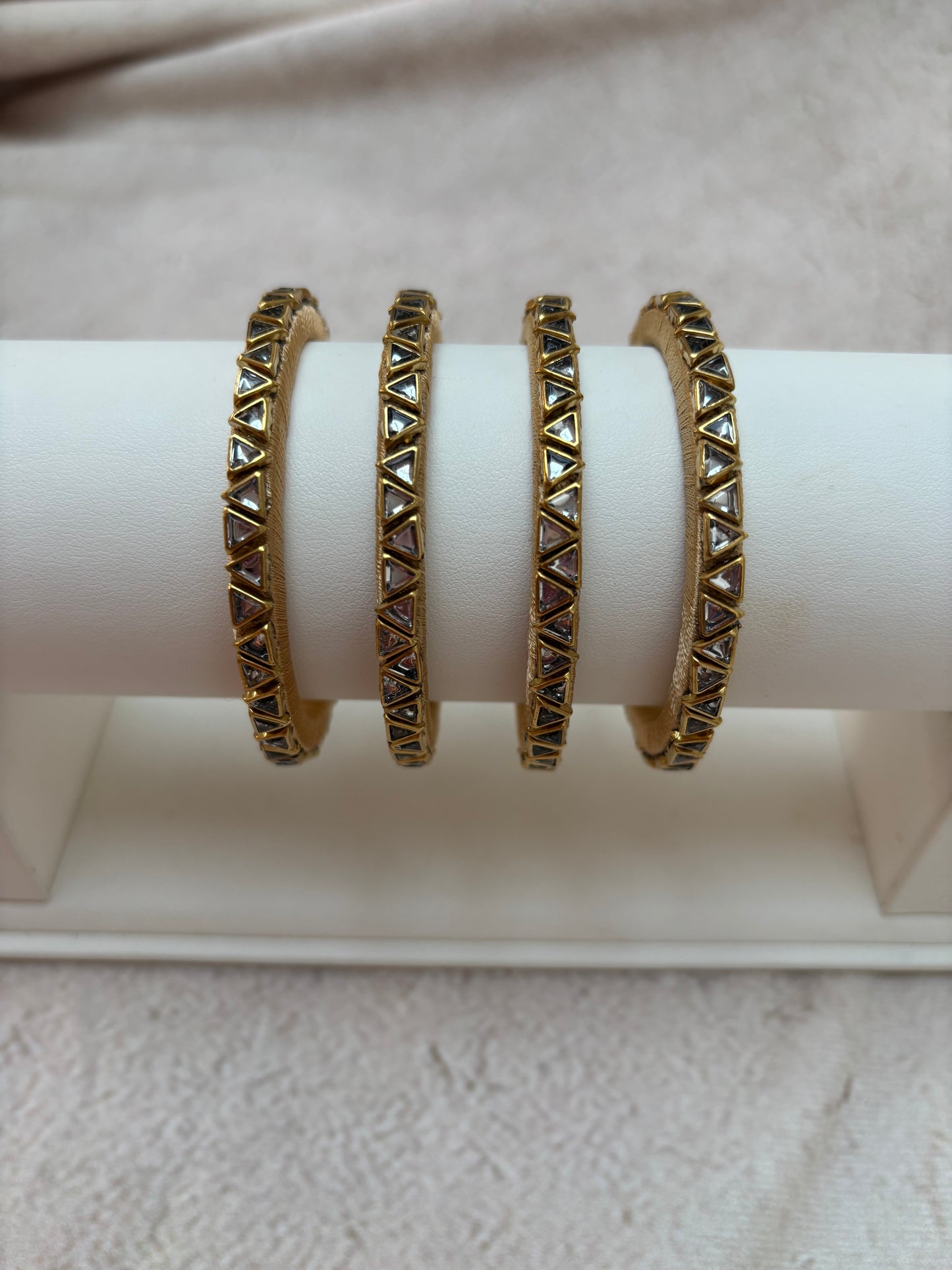 Gold Bangle Triangle Design