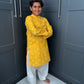 Boys Festive Yellow Bandhani Print Salwar Kameez | Sibling Collection
