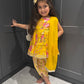 Spring Blooms Dhoti Suit (Yellow)