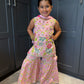 Pink Garden Party Sharara Suit