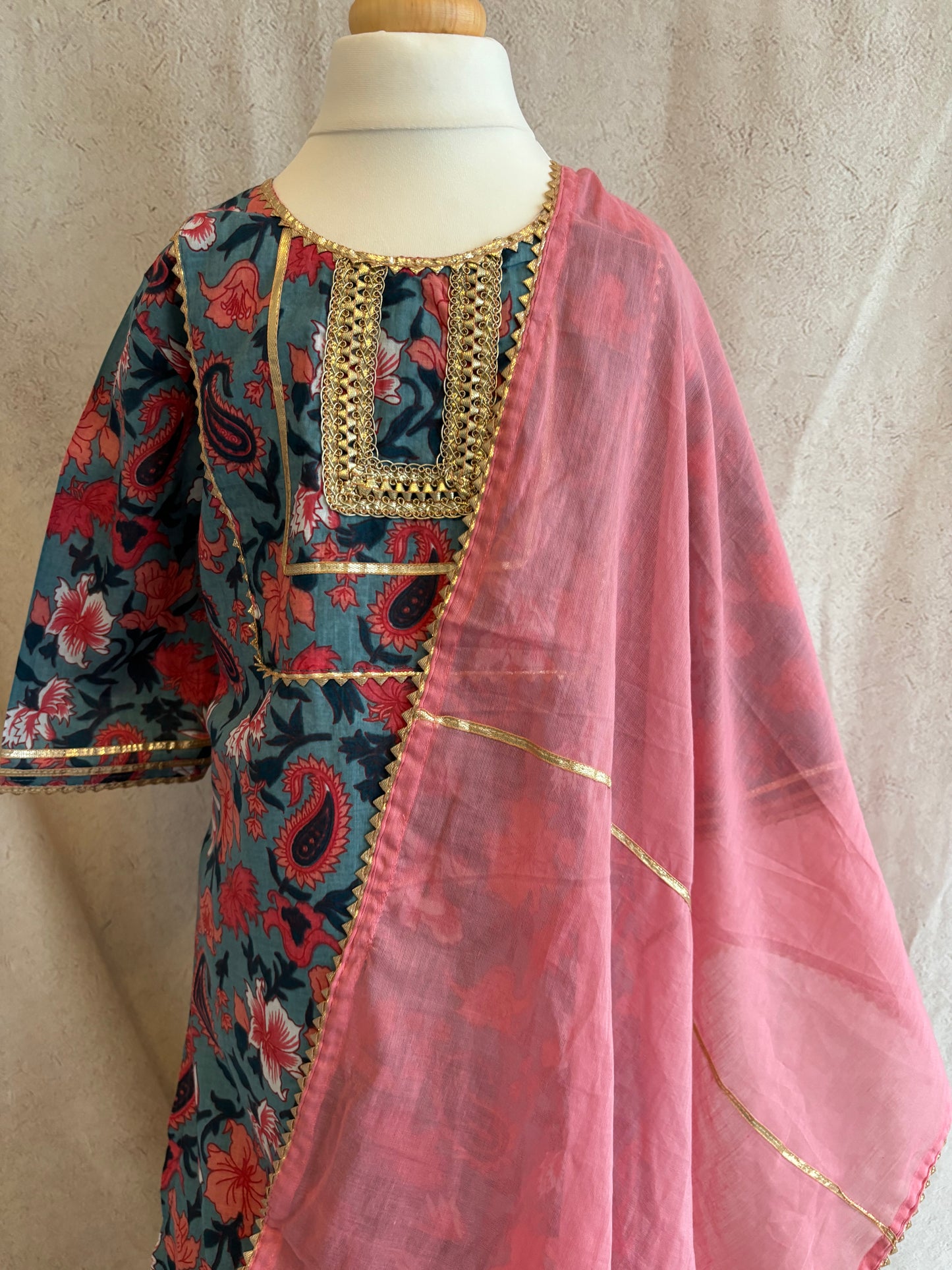 Paisley Print Sharara Suit