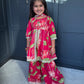 Rani Pink Floral Sharara Suit