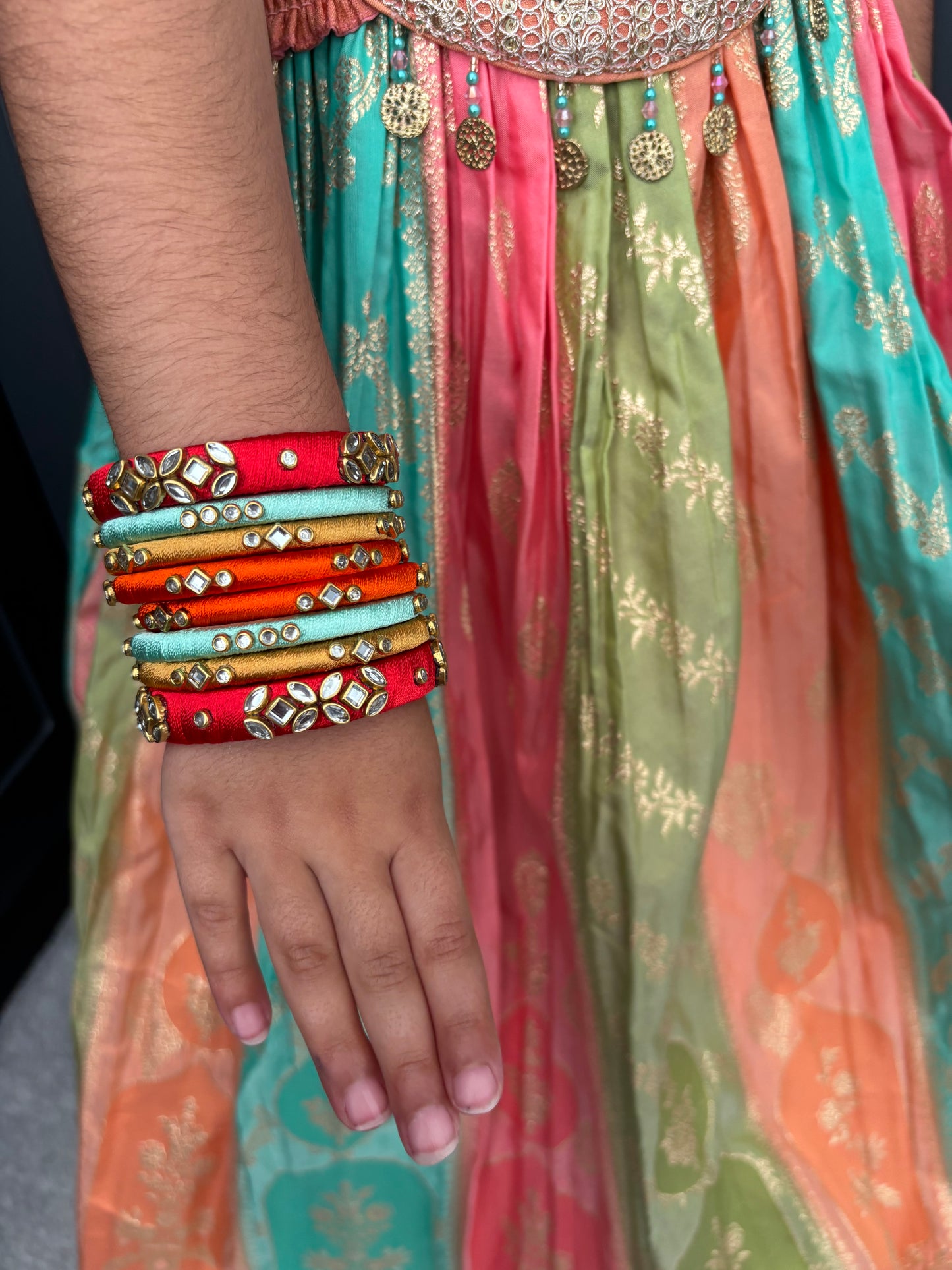 Mendhi Magic Lengha Set