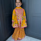 Yellow Mirror Work Sharara