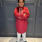 Boys Red Kurta Pyjama