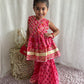 Pink Flower Sharara Suit