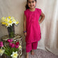 Pink Chikankari Cotton Co-Ord
