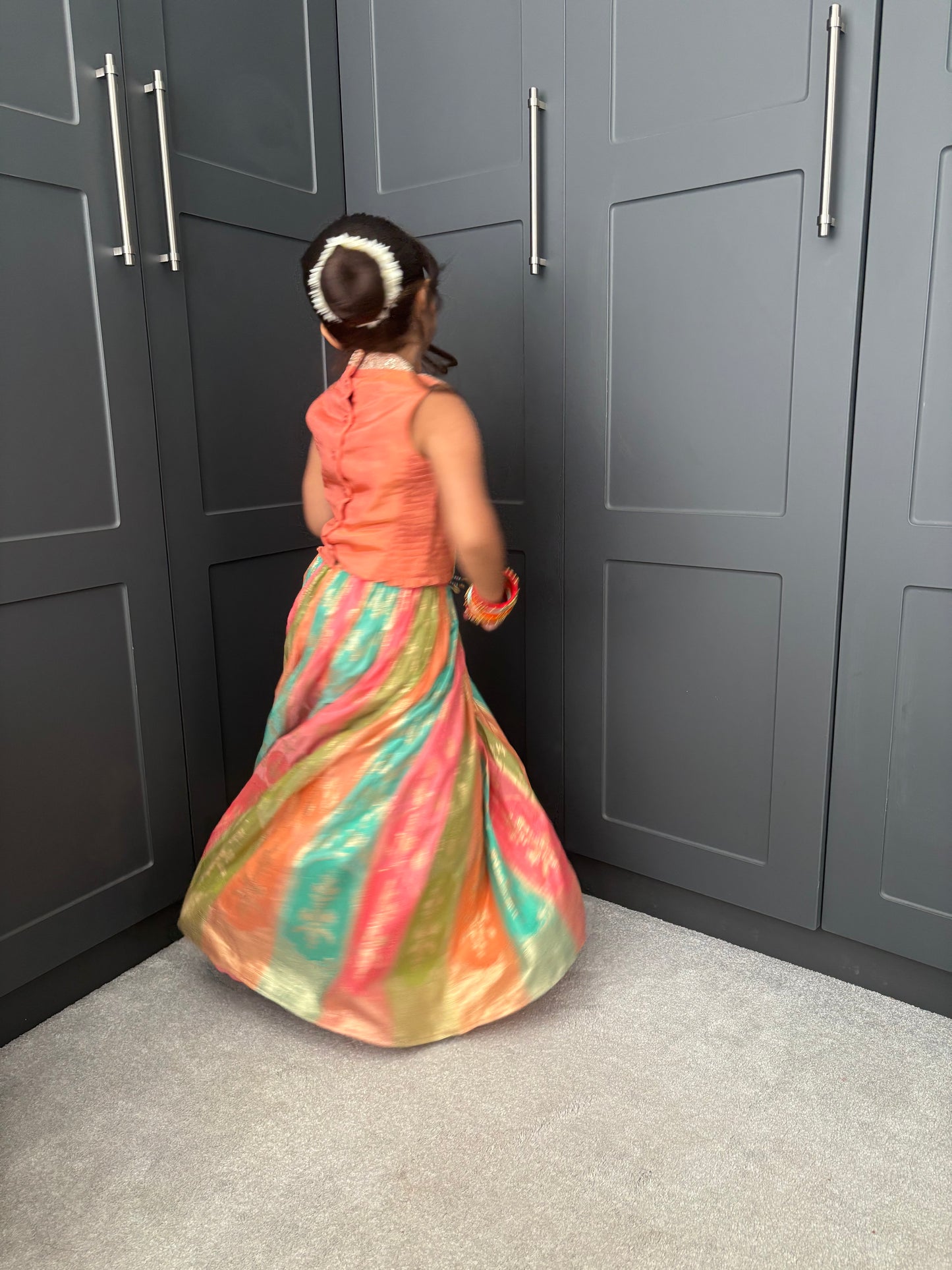 Mendhi Magic Lengha Set
