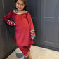 Red Velvet Salwar Suit