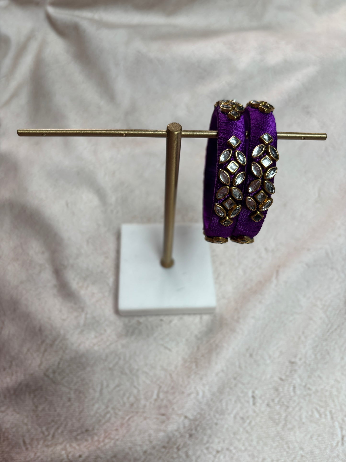 Purple Embellished Bangle