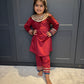 Red Velvet Salwar Suit