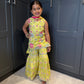 Lime Garden Party Sharara Suit