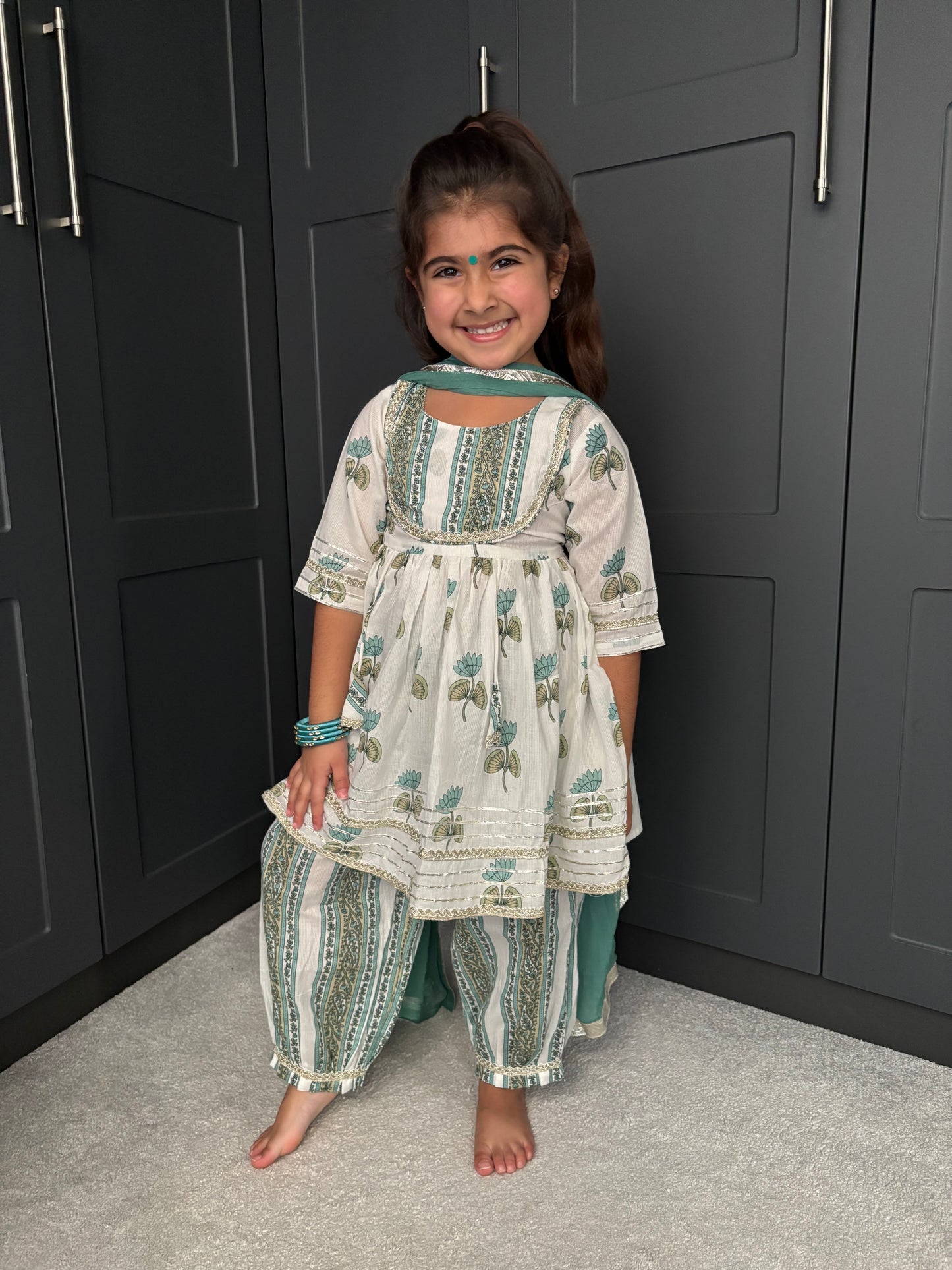 Sage Green Frock Suit