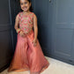 Coral Floral Pearl Palazzo Suit