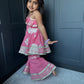 Pink One-Shoulder Sharara Suit