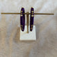 Slim Embellished Bangle (Plum)
