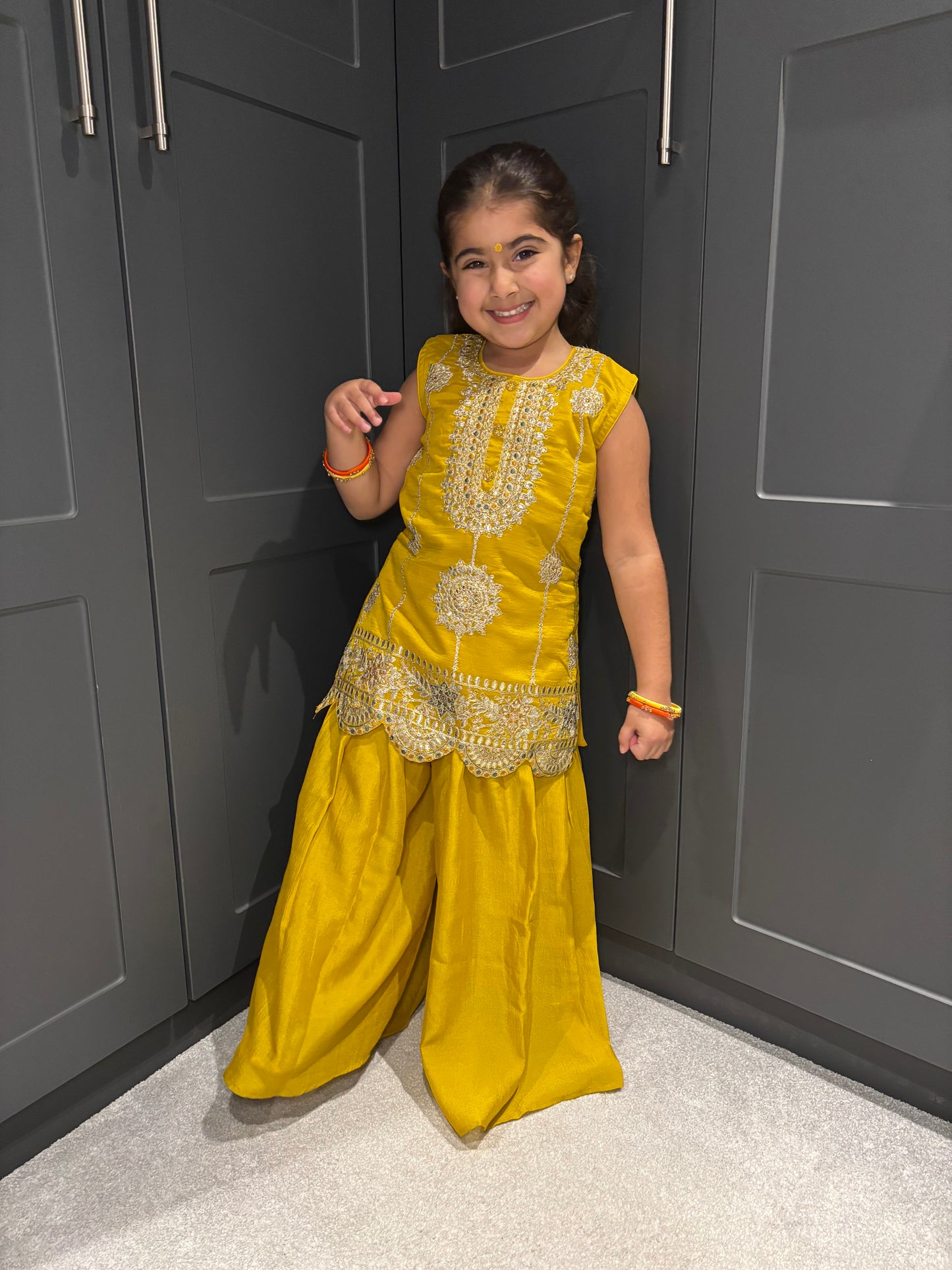 Yellow Palazzo Suit