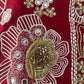 Red Silk Chanderi Palazzo