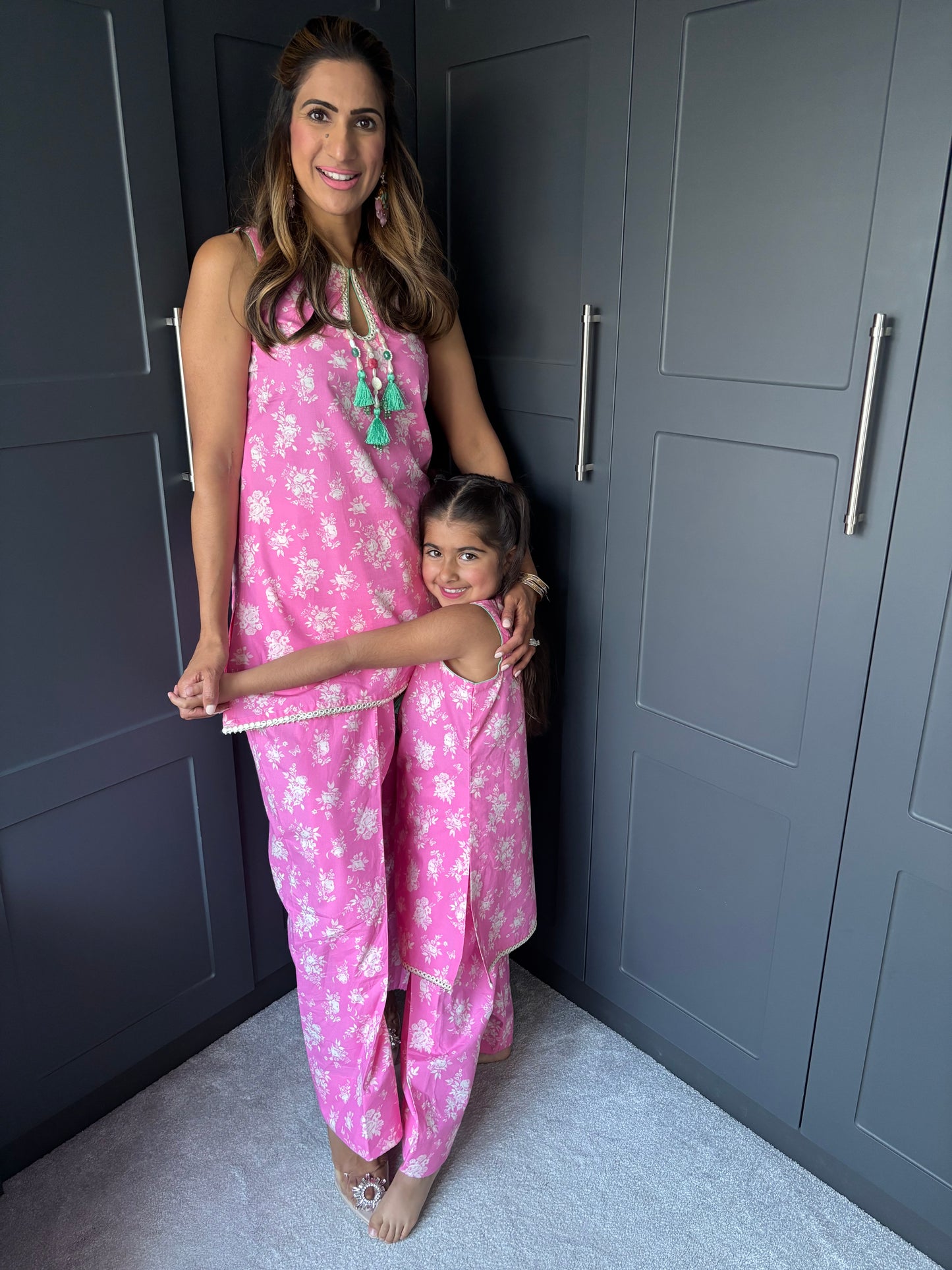 Mini Mama Barbie Pink Farsi Salwar Suit