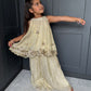 Cream & Gold Palazzo Suit