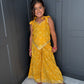 Girls Festive Yellow Bandhani Print Palazzo Suit | Sibling Collection