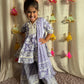 Lilac Mirrors Gharara Suit