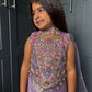 Lilac Floral & Pearl Palazzo Suit