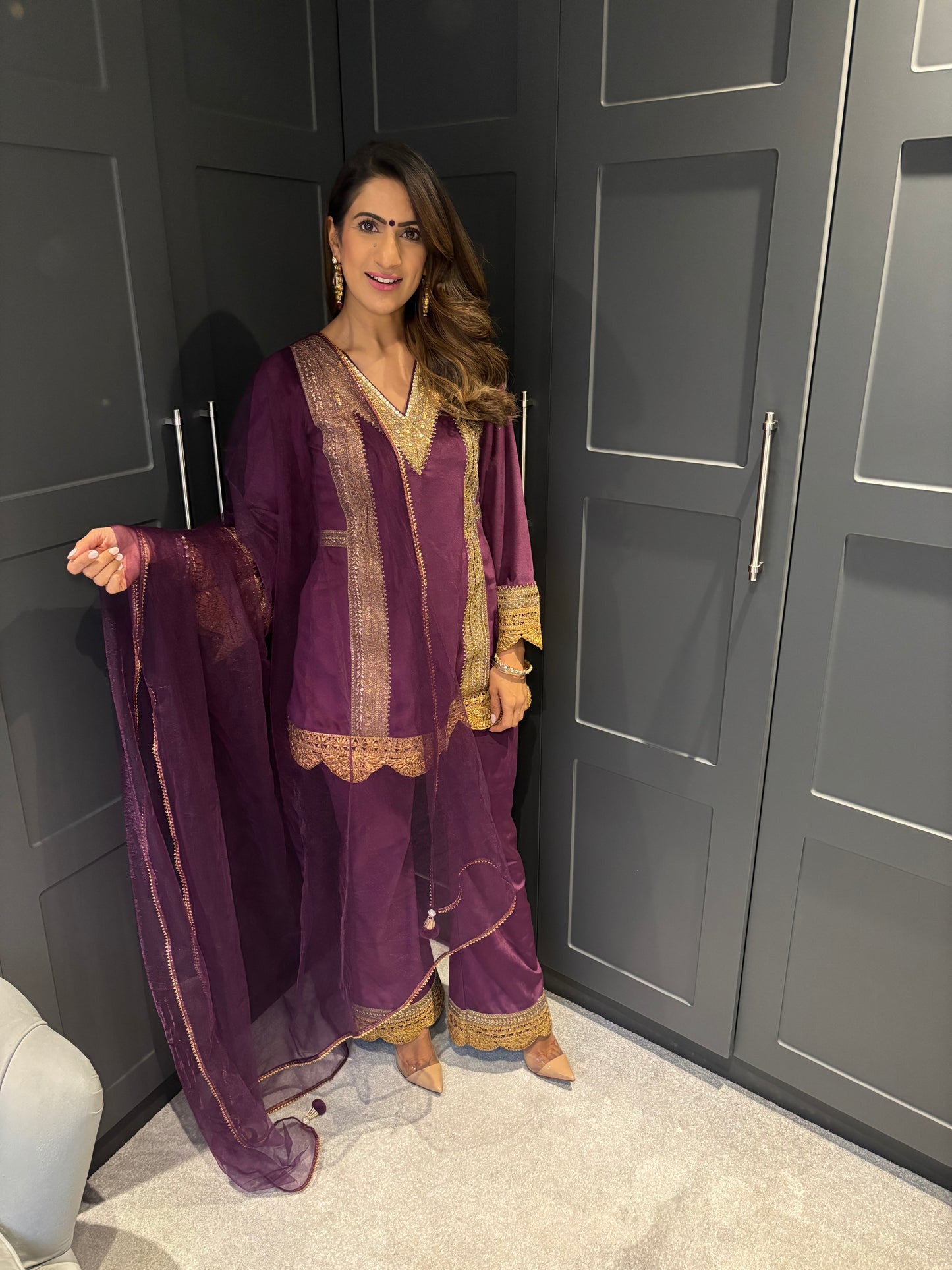 Mama Purple Velvet Co-Ord