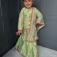 Formal Mint Green Sharara Set