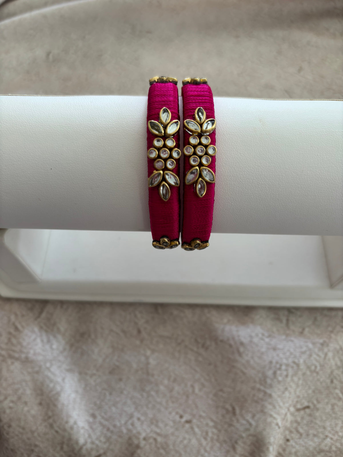 Rani Pink Embellished Bangle