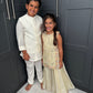 Boys Ivory Embroidered Nehru Jacket