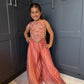 Coral Floral Pearl Palazzo Suit