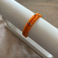 Slim Embellished Bangle (Orange)