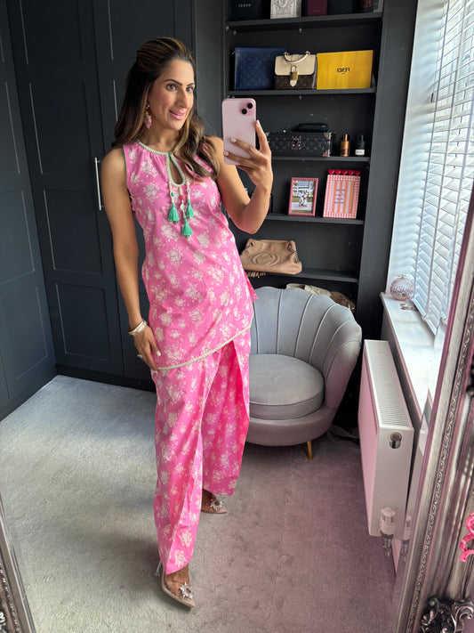 Mama Barbie Pink Farsi Salwar Suit