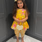 Spring Blooms Dhoti Suit (Yellow)