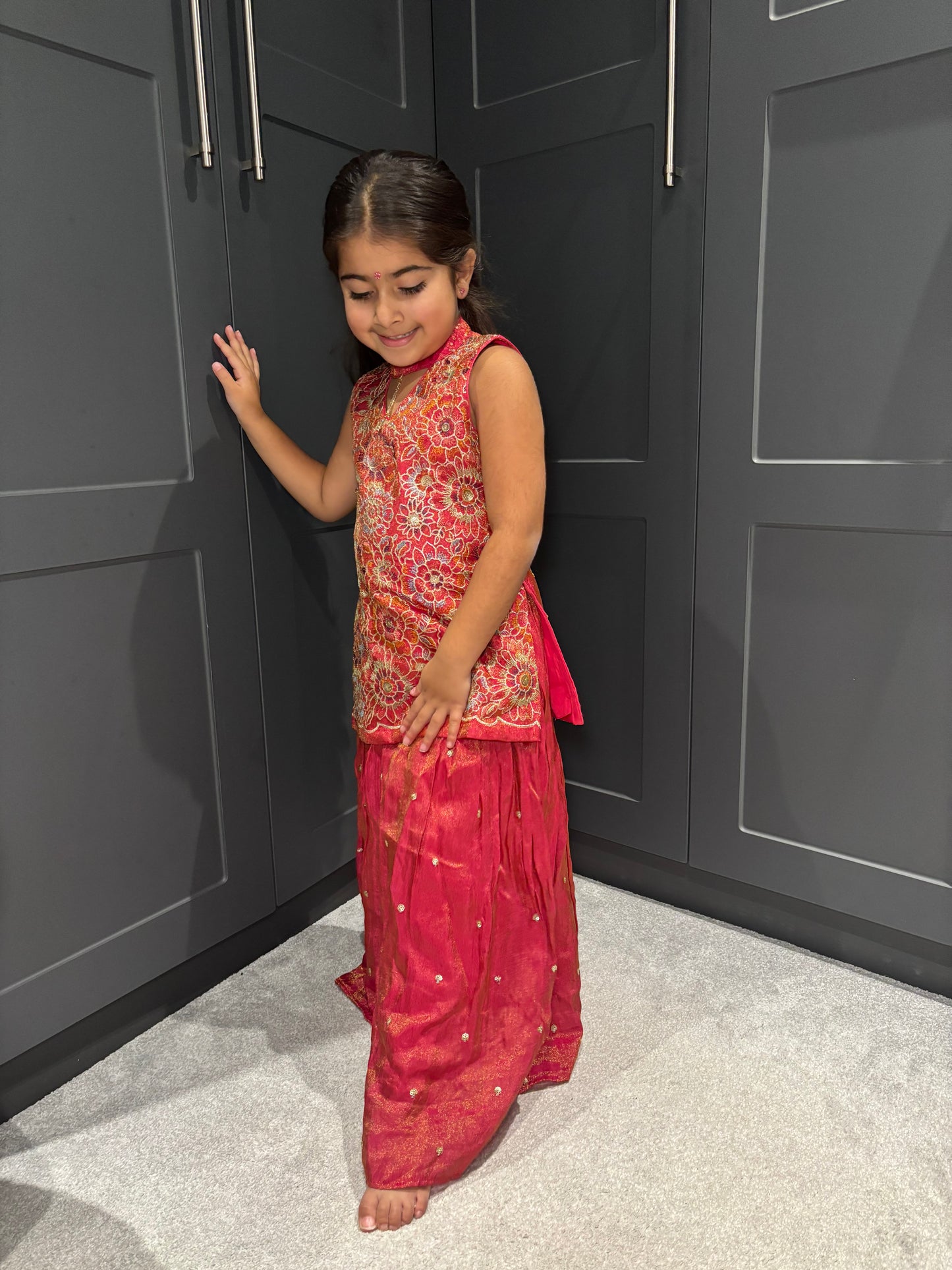 Hot Pink Gharara Suit