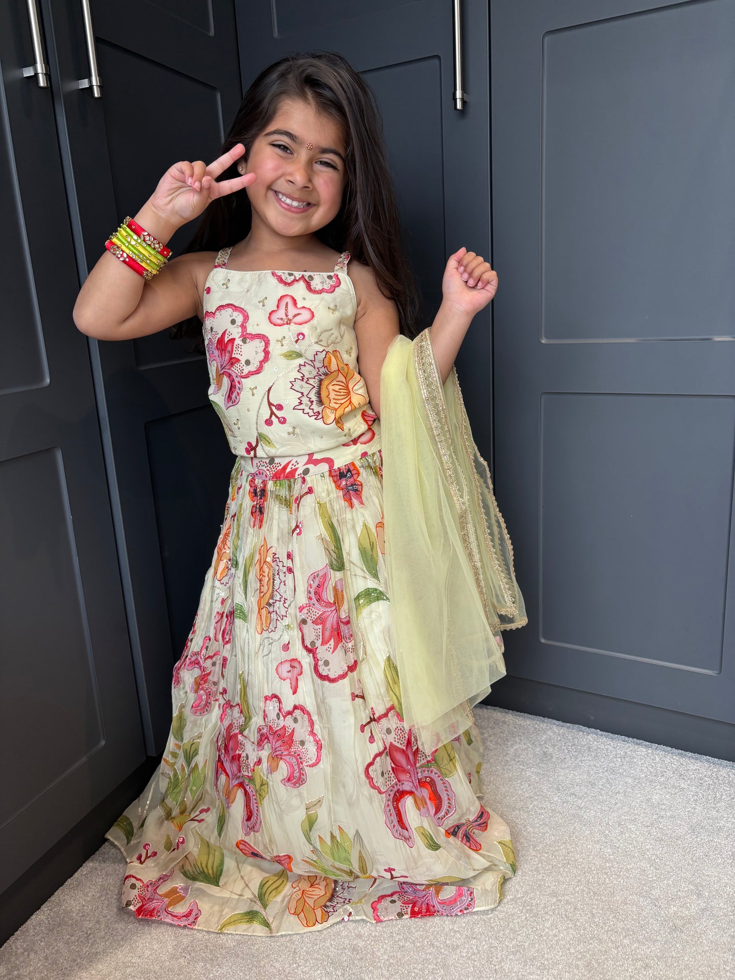 The Floral Garden Lengha Set