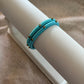 Slim Embellished Bangle (Baby Blue)