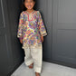 Paisley Mirror Work Kurta Salwar Set for Girls