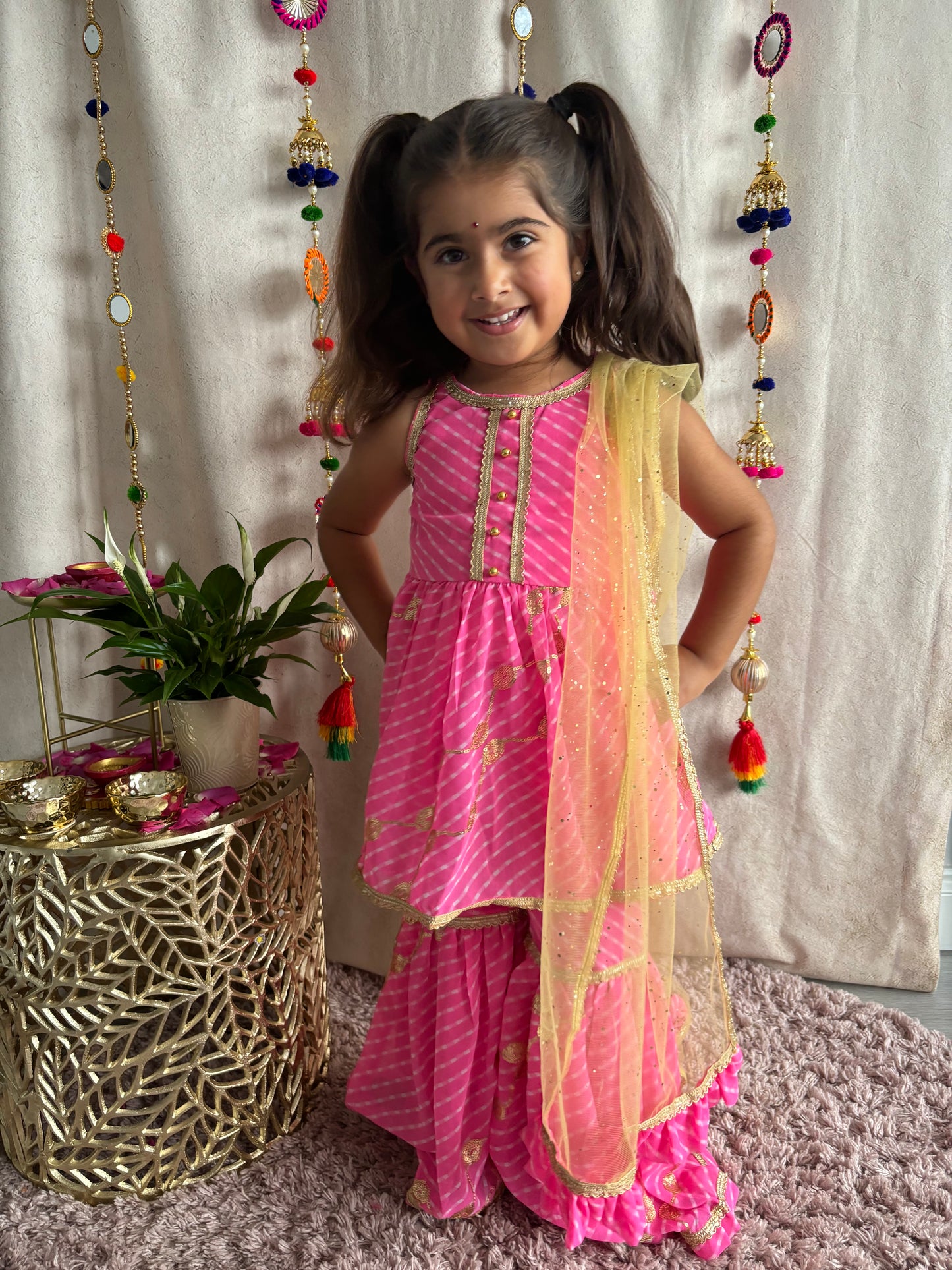 Barbie Pink Sharara Suit