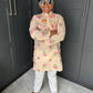 Lotus Print Kurta Pyjama Set | Boys' Indian Festive Wear | Sibling Collection
