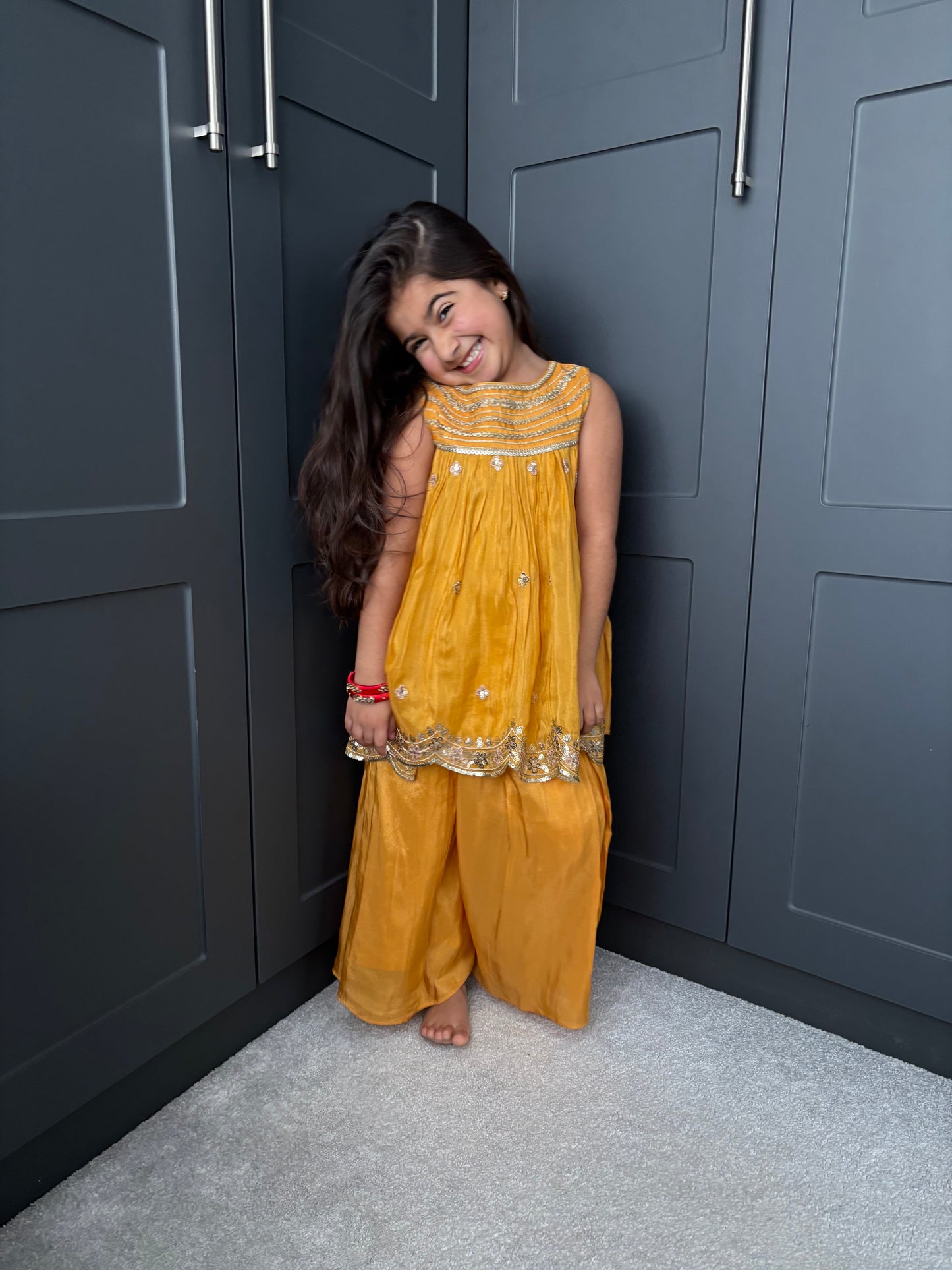 Yellow Palazzo Suit