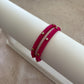 Slim Embellished Bangle (Rani Pink)