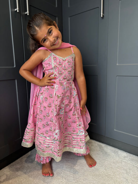Baby Pink Anarkali Suit