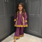 SAMPLE GIRLS VELVET SUIT AGE 5