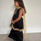 Black & Gold Frock Palazzo Suit