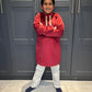 Boys Red Kurta Pyjama