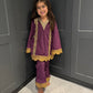 Mini Mama Purple Velvet Co-Ord