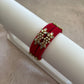 Deep Red Embellished Bangle
