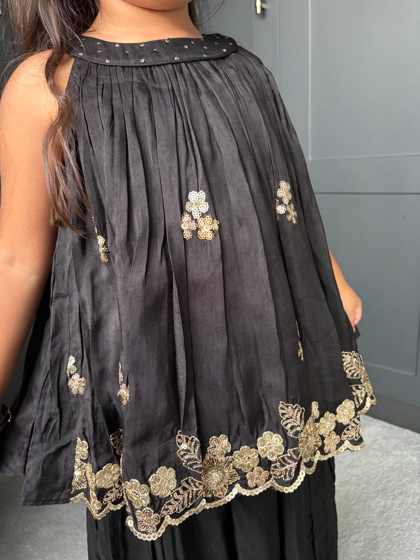 Black Palazzo Suit